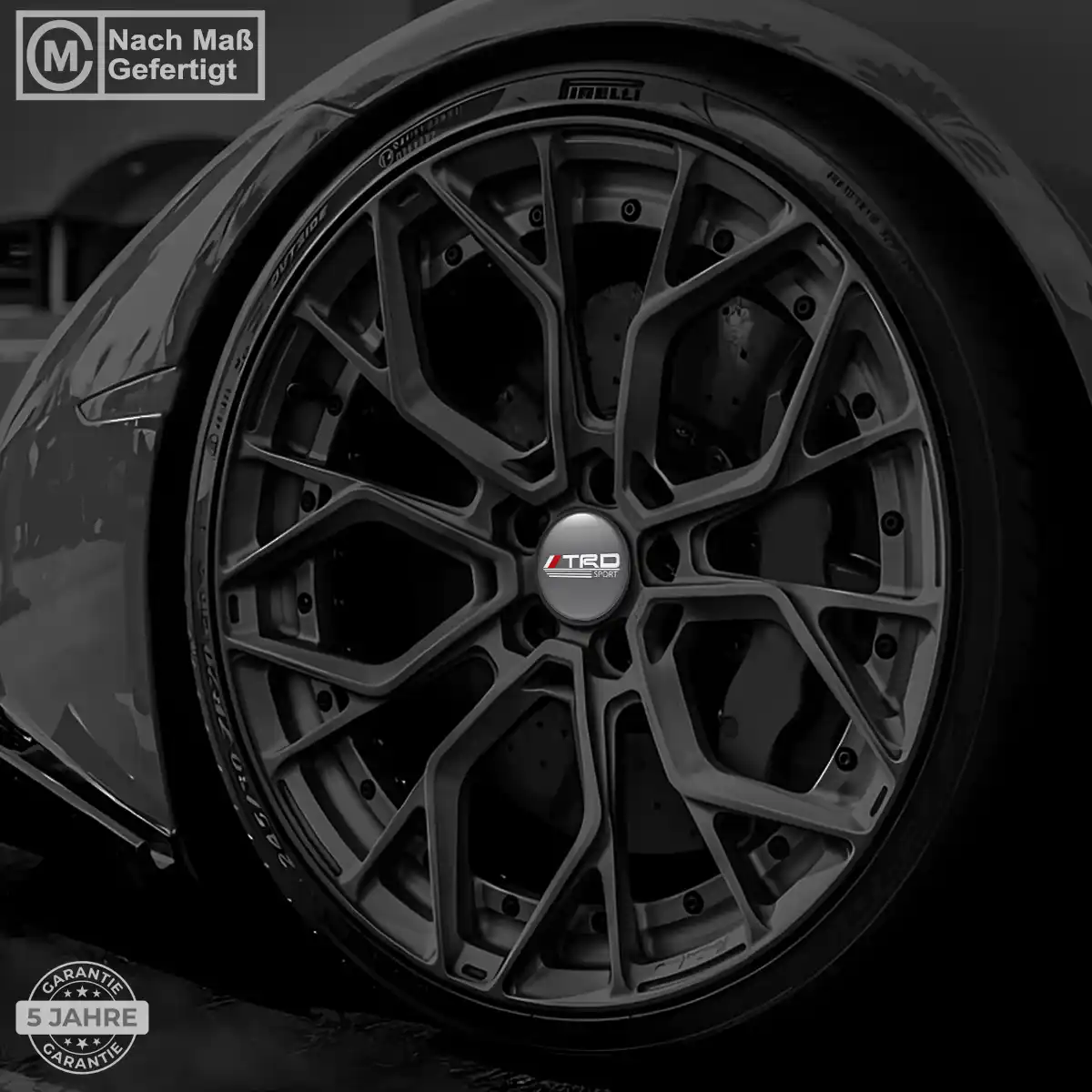Toyota TRD Radkappen Aufkleber Interieurdesign
