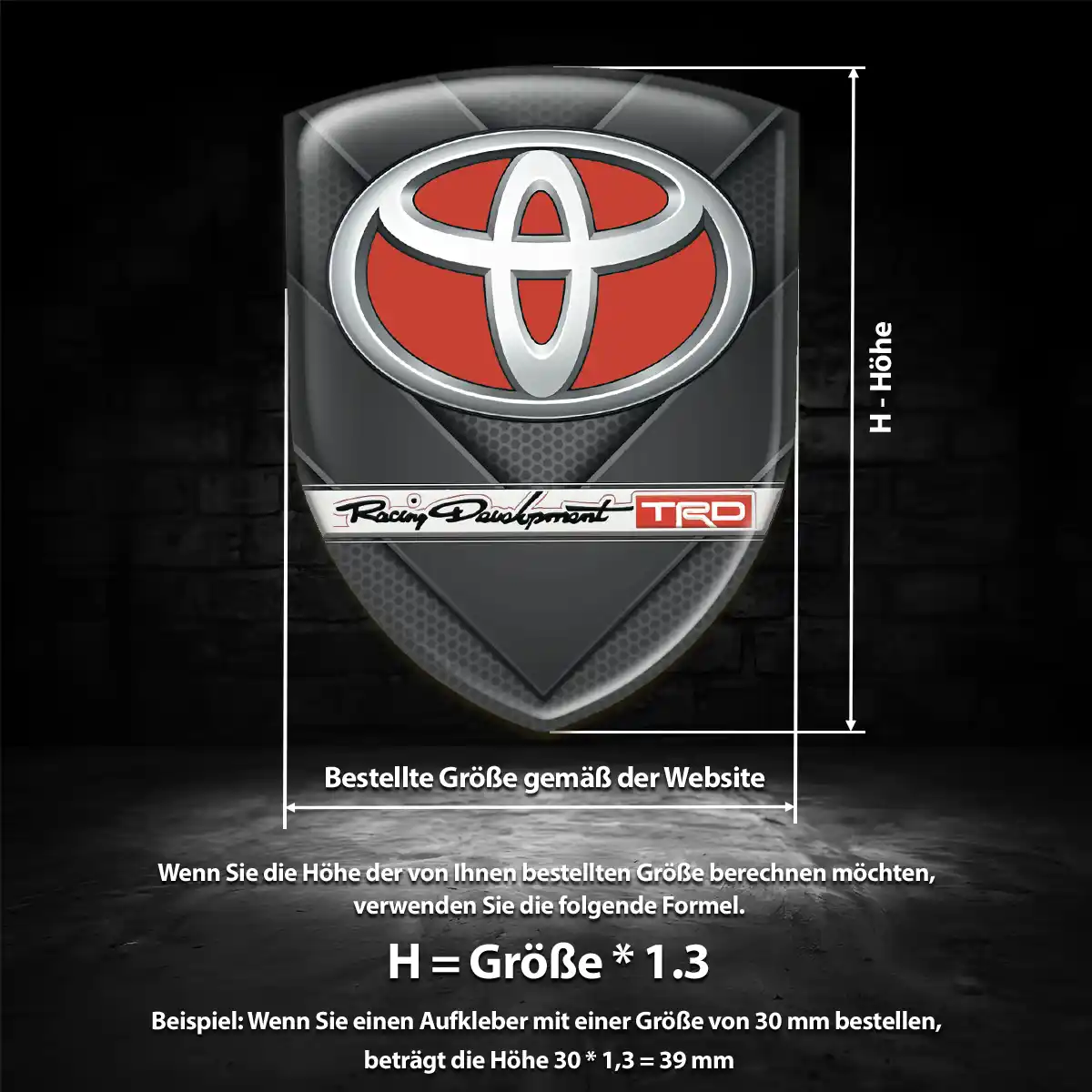 Toyota Wappen Aufkleber Auto Stilvolles Design
