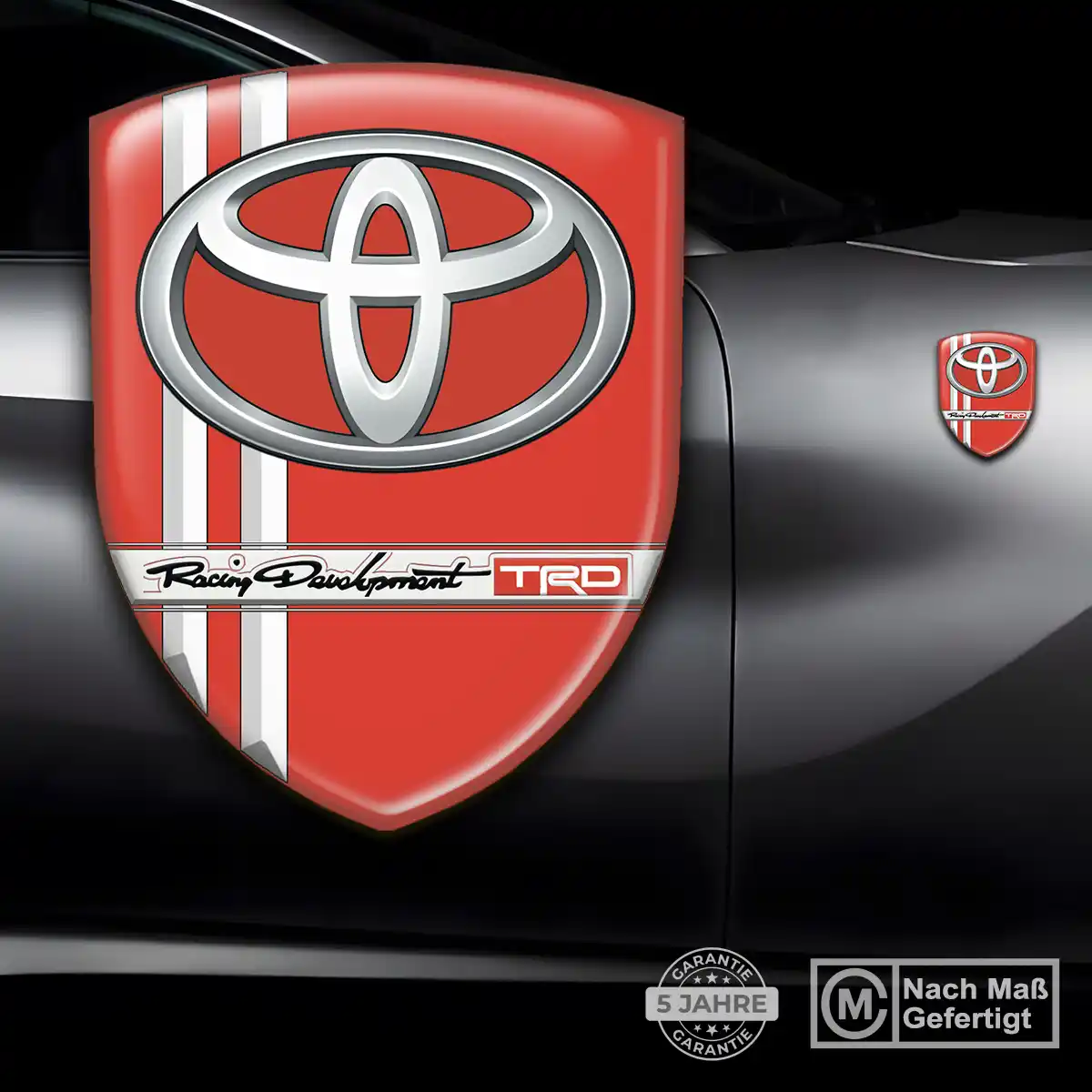 Toyota Wappen Aufkleber Emblem Stilvolles Design