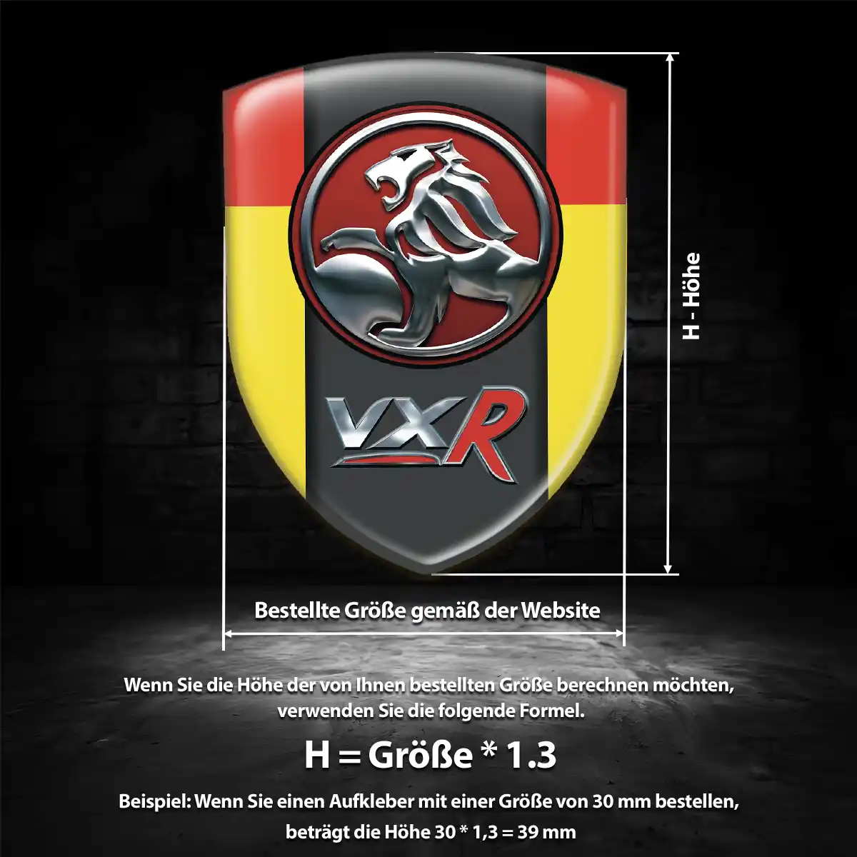 Vauxhall 3D Gel Aufkleber Emblem Auto Premium-Edition