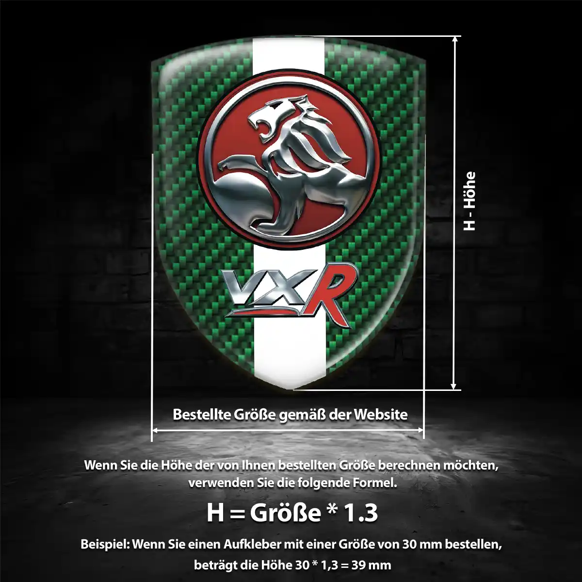 Vauxhall 3D Gel Aufkleber Emblem Hohe Qualität