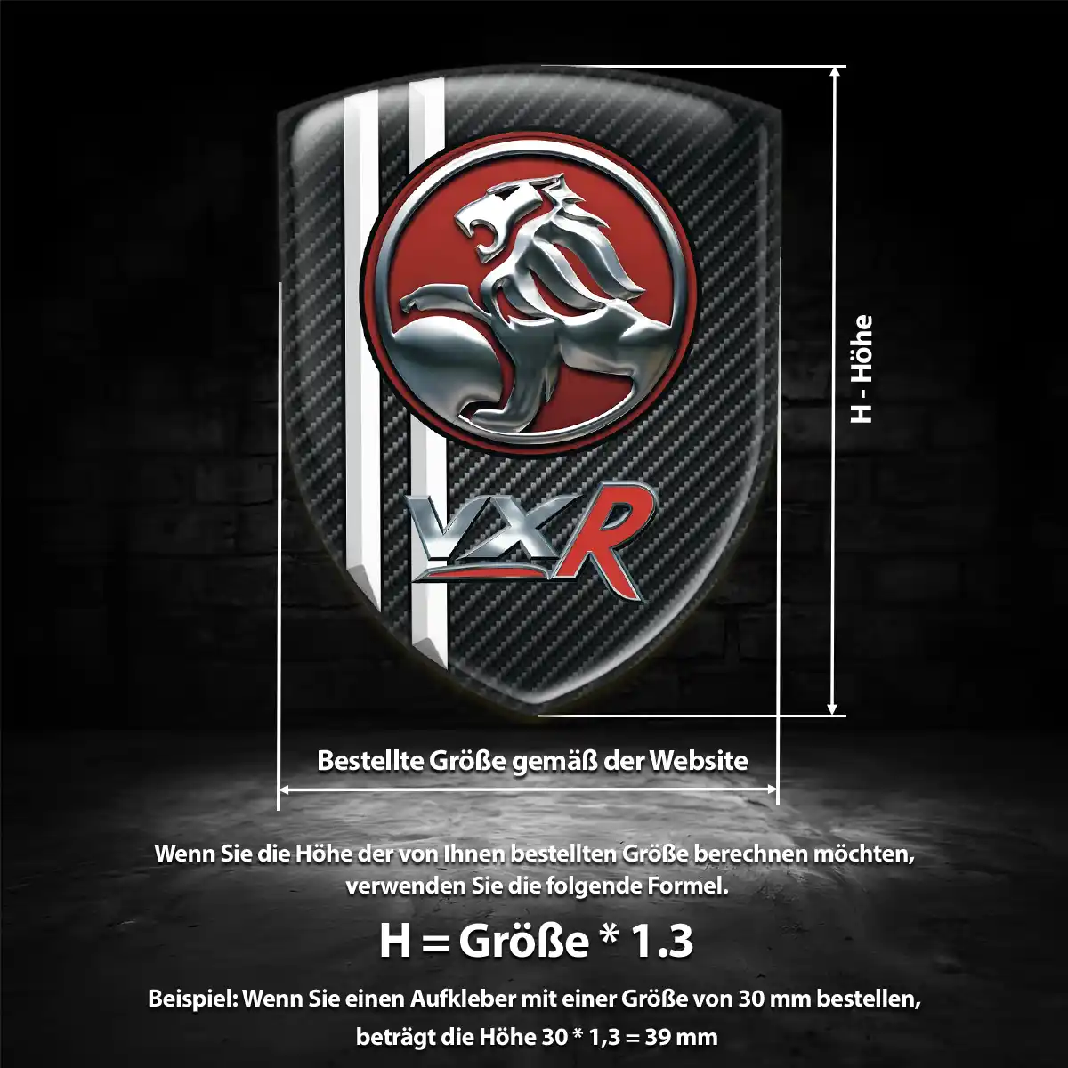 Vauxhall 3D Gel Aufkleber Embleme Auto Edles Design