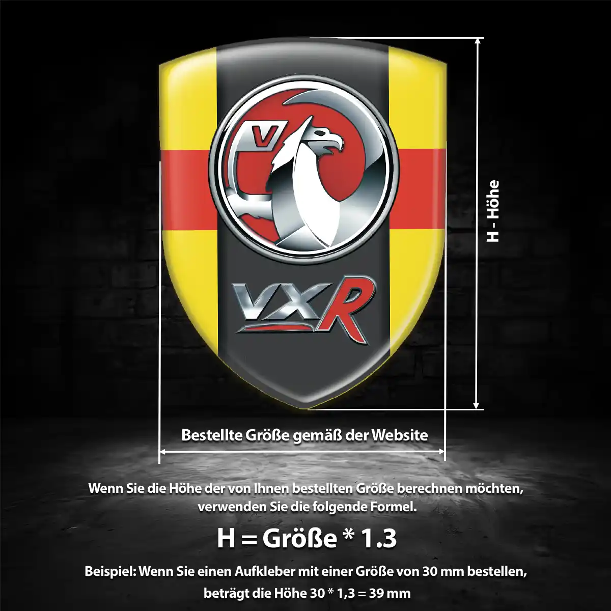 Vauxhall 3D Gel Aufkleber Embleme Auto Hochwertiges Harz