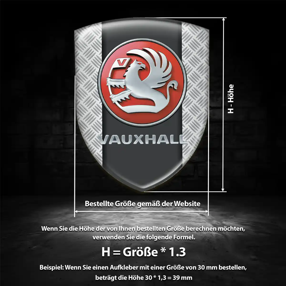 Vauxhall 3D Gel Aufkleber Embleme Auto Markenedition