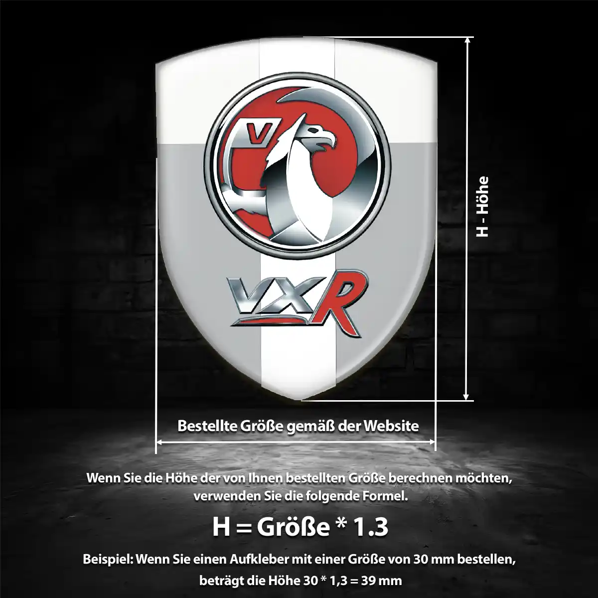 Vauxhall 3D Gel Aufkleber Embleme Edles Design