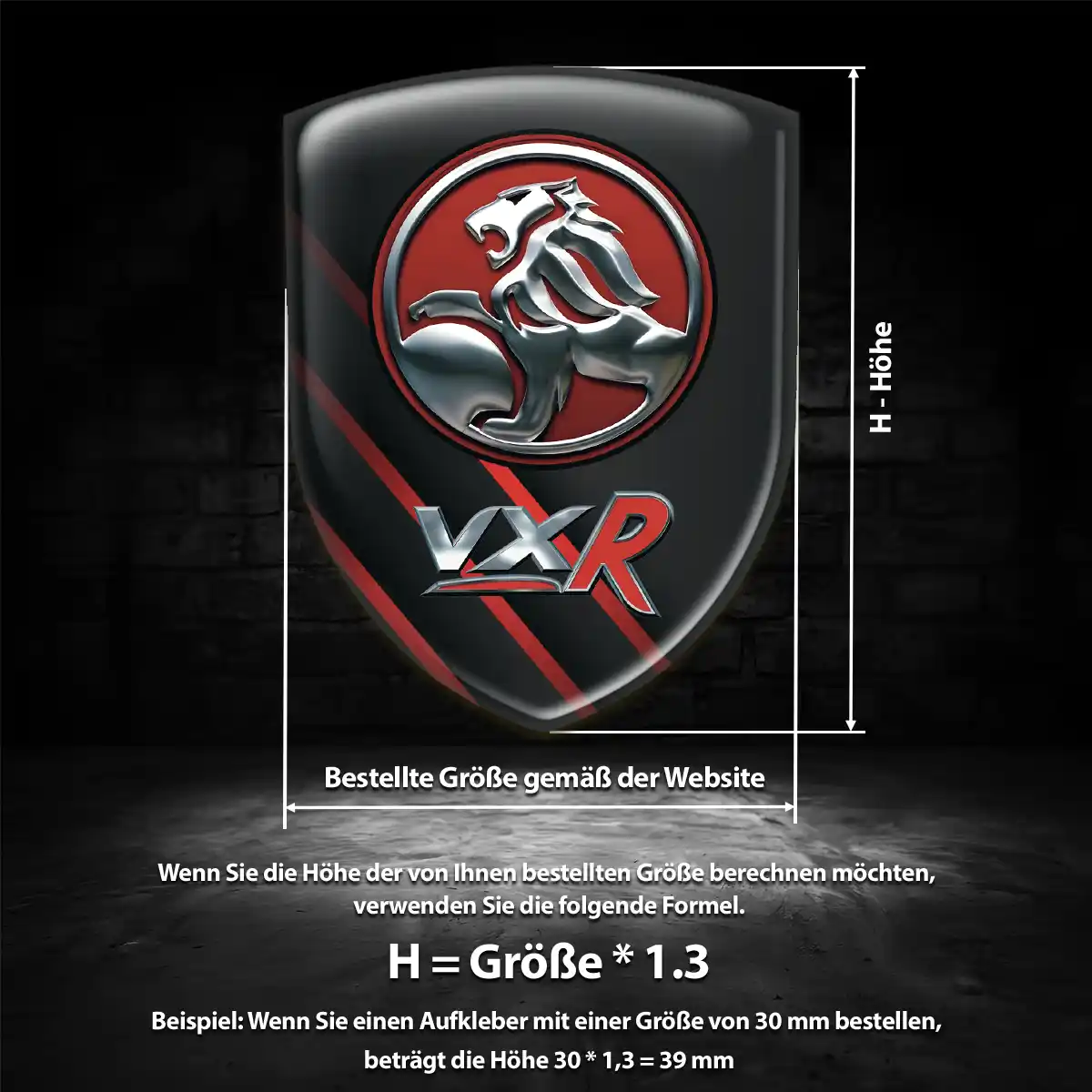 Vauxhall 3D Gel Aufkleber Embleme Interieurdesign