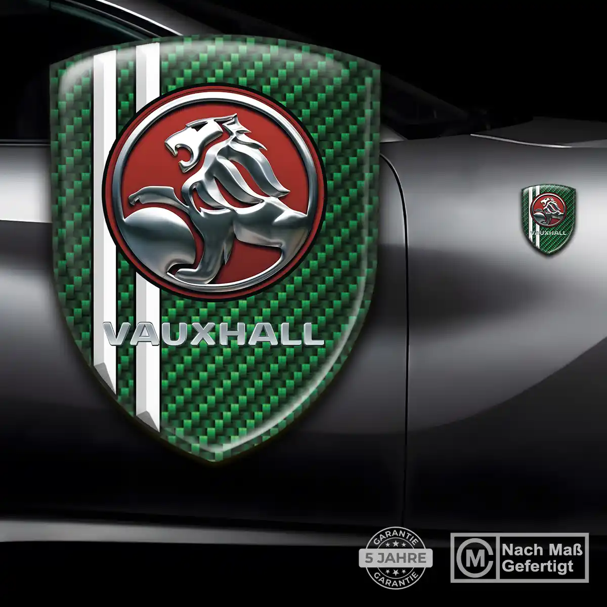 Vauxhall 3D Gel Aufkleber Silikon Ausdrucksstarkes Design