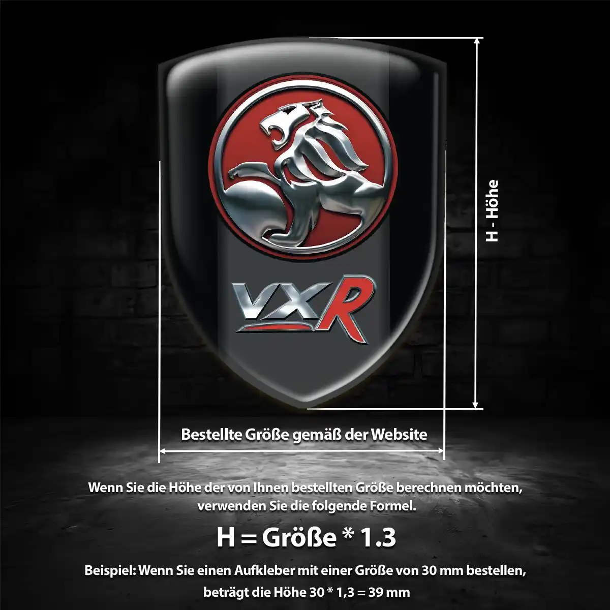 Vauxhall 3D Gel Aufkleber Silikon Limitierte Auflage