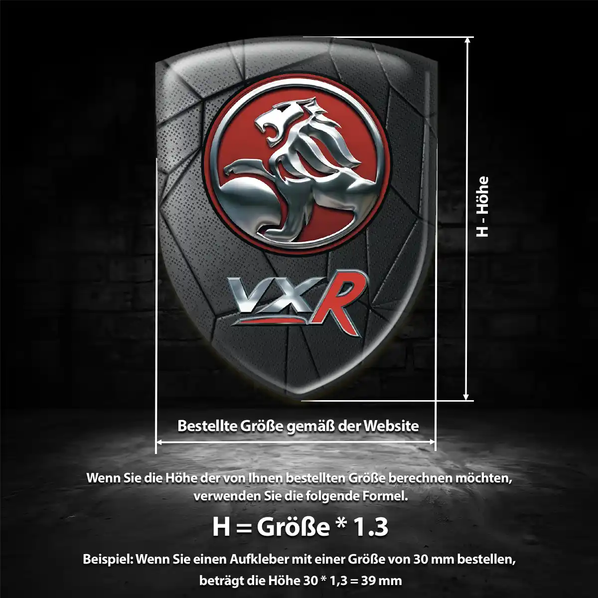 Vauxhall 3D Gel Aufkleber Silikon Premium-Edition