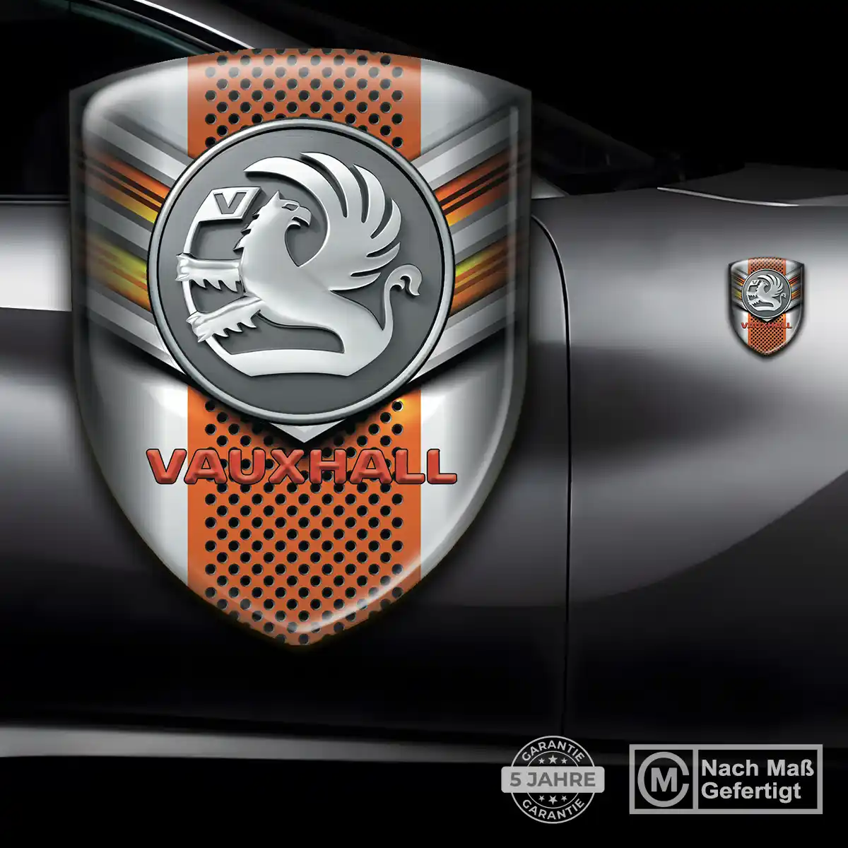 Vauxhall 3D Gel Aufkleber Wappen Anspruchsvolles Design