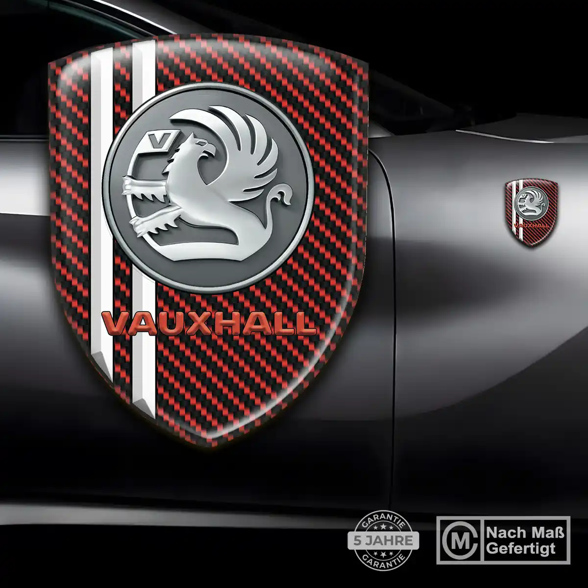 Vauxhall 3D Gel Aufkleber Wappen Auto Hochwertiges Harz
