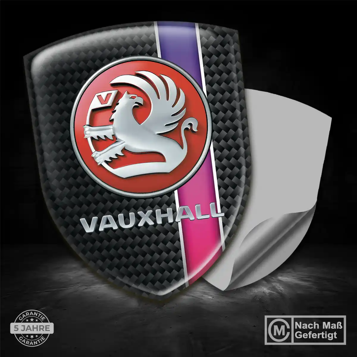 Vauxhall 3D Gel Aufkleber Wappen Luxus-Edition
