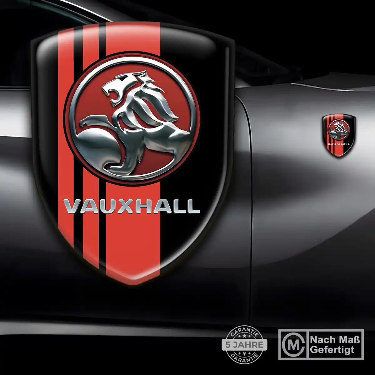 Vauxhall 3D Gel Aufkleber Wappen Modernes Design