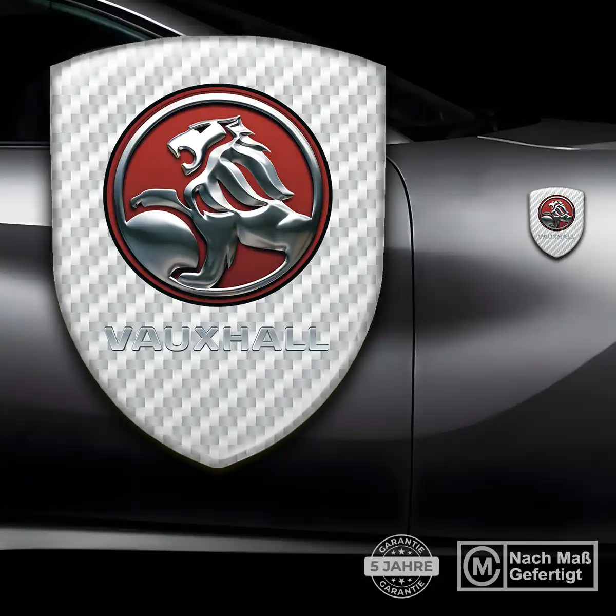 Vauxhall 3D Gel Aufkleber Wappen Stilvolles Design