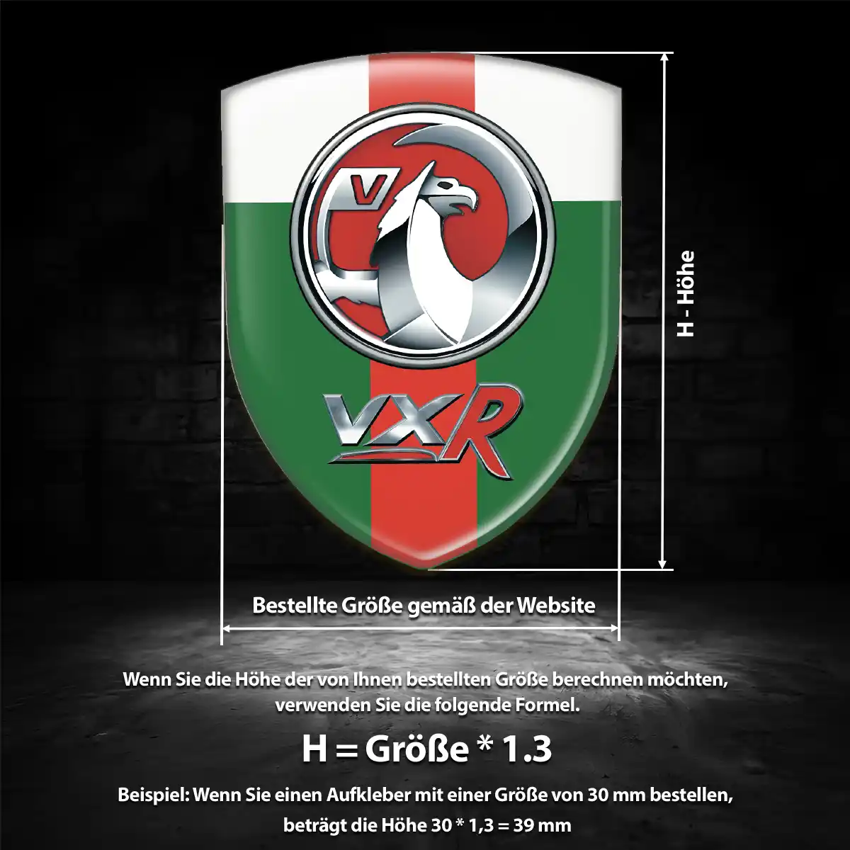 Vauxhall Aufkleber 3D Gel Emblem Auto Elegantes Design