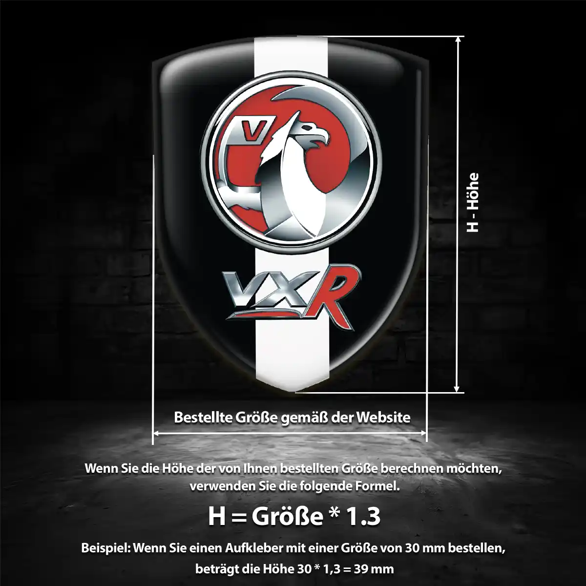 Vauxhall Aufkleber 3D Gel Emblem Auto Interieurdesign