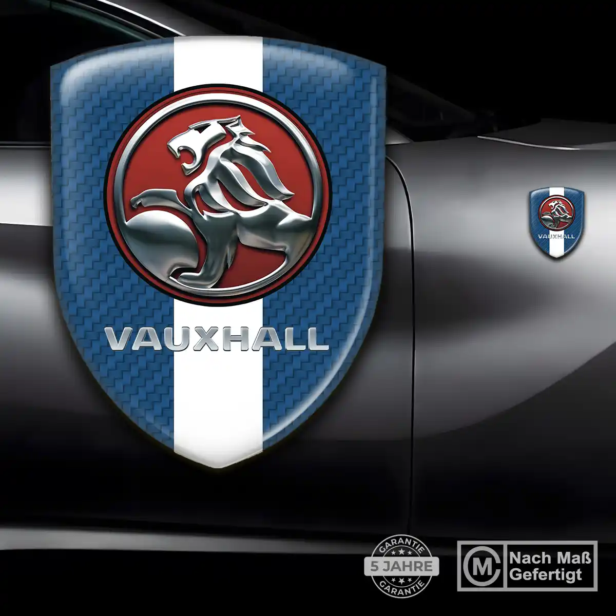 Vauxhall Aufkleber 3D Gel Emblem Hochwertiges Harz