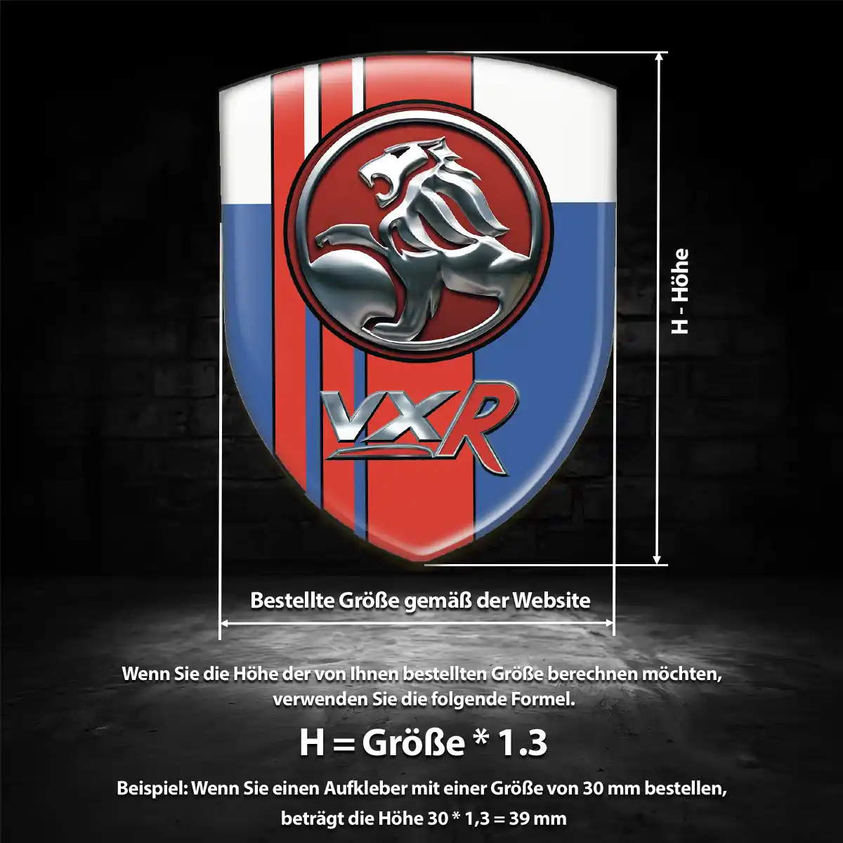 Vauxhall Aufkleber 3D Gel Embleme Auto Luxus-Edition