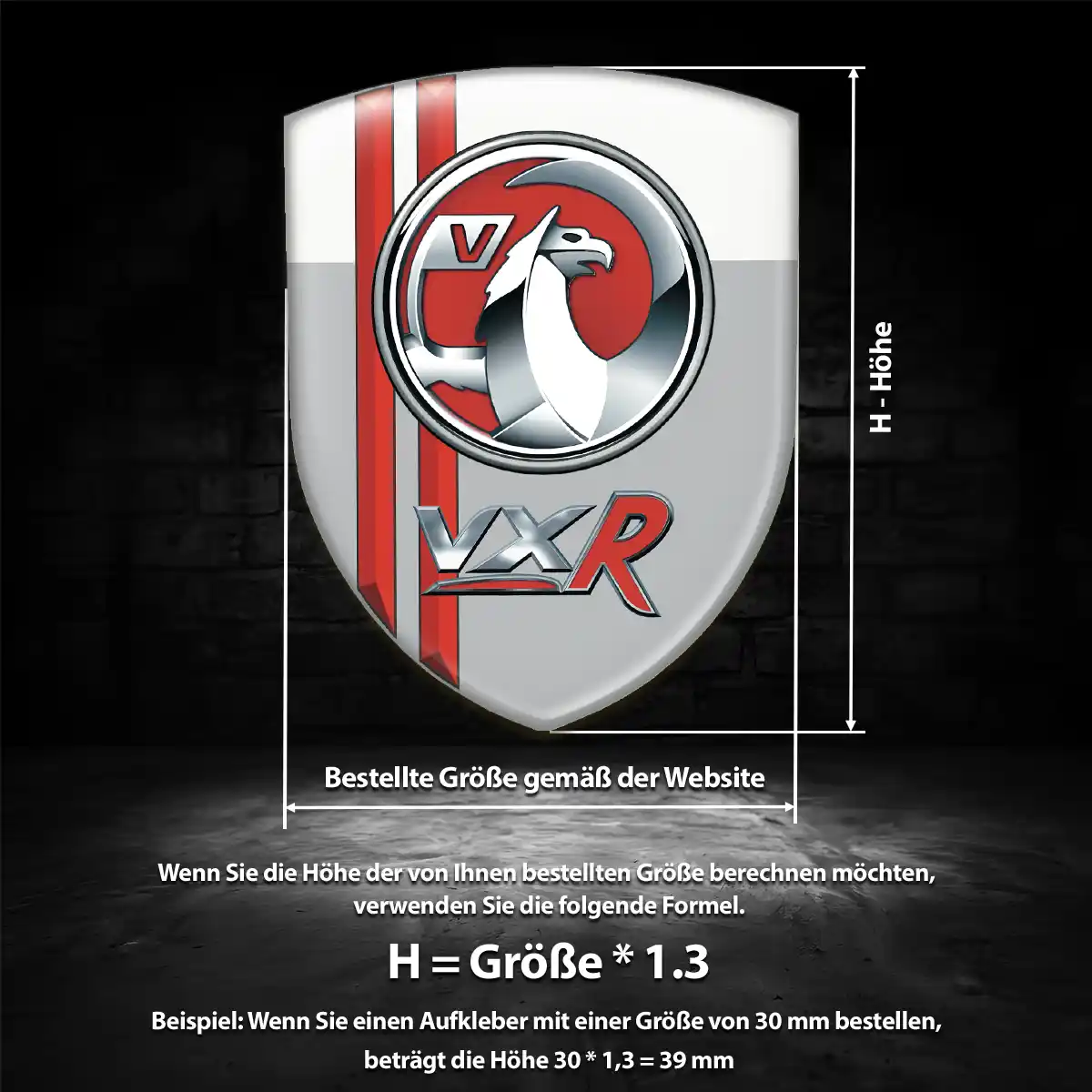 Vauxhall Aufkleber 3D Gel Embleme Auto Markenedition