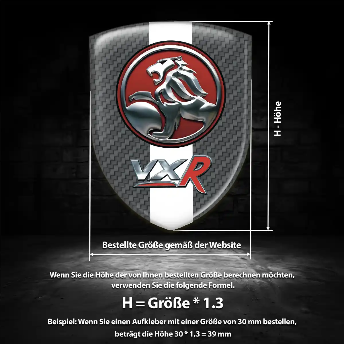 Vauxhall Aufkleber 3D Gel Silikon Auto Interieurdesign