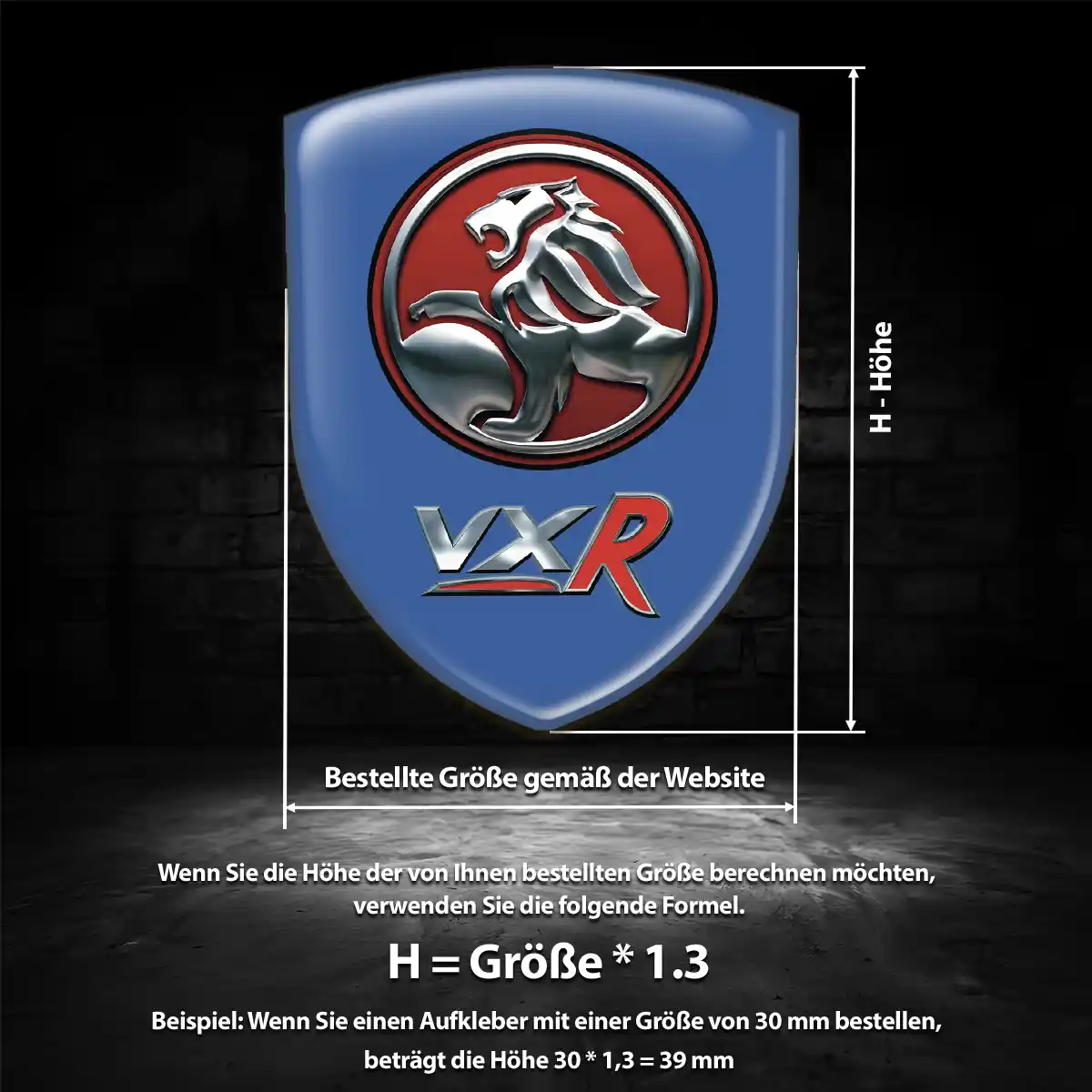 Vauxhall Aufkleber 3D Gel Silikon Interieurdesign