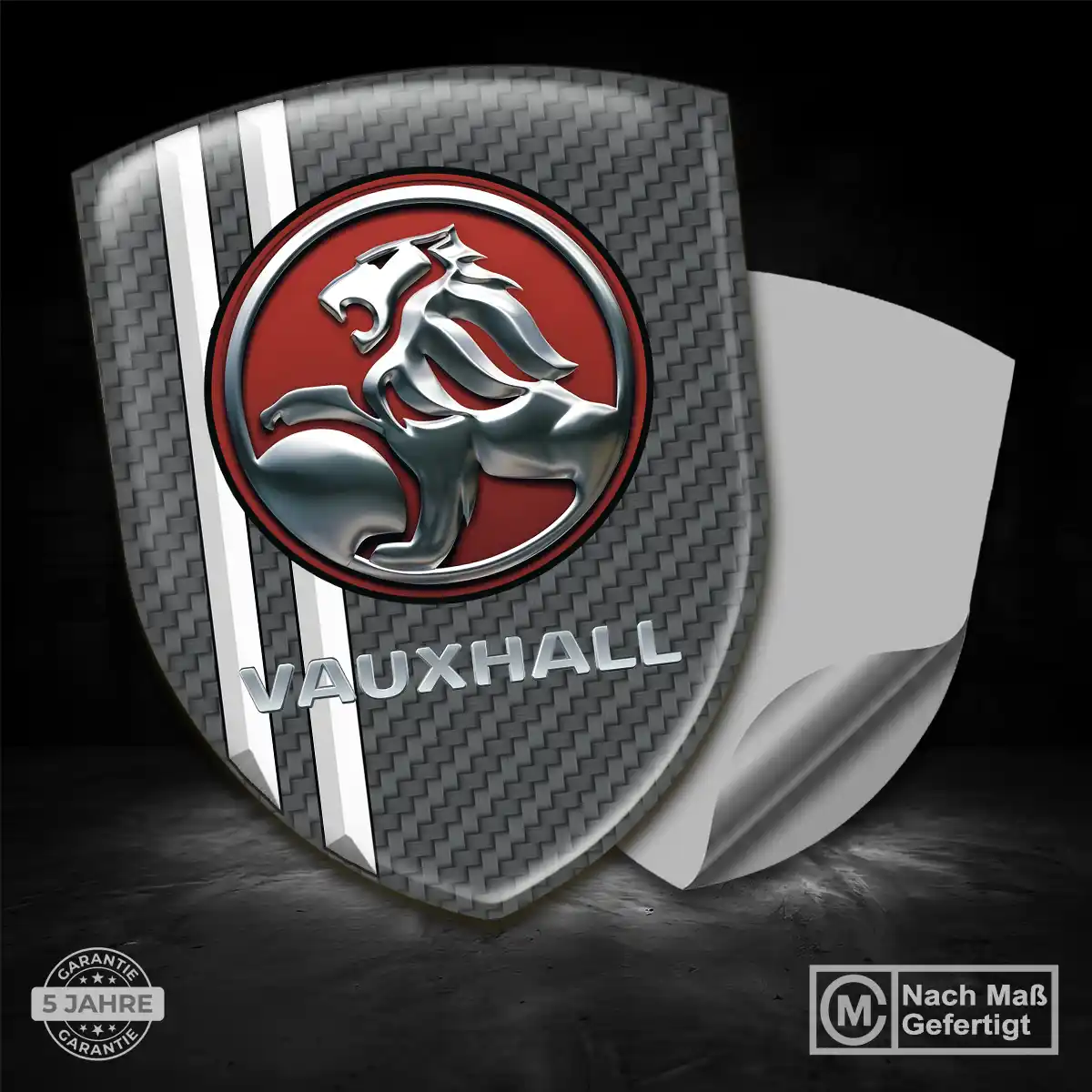 Vauxhall Aufkleber 3D Gel Wappen Anspruchsvolles Design