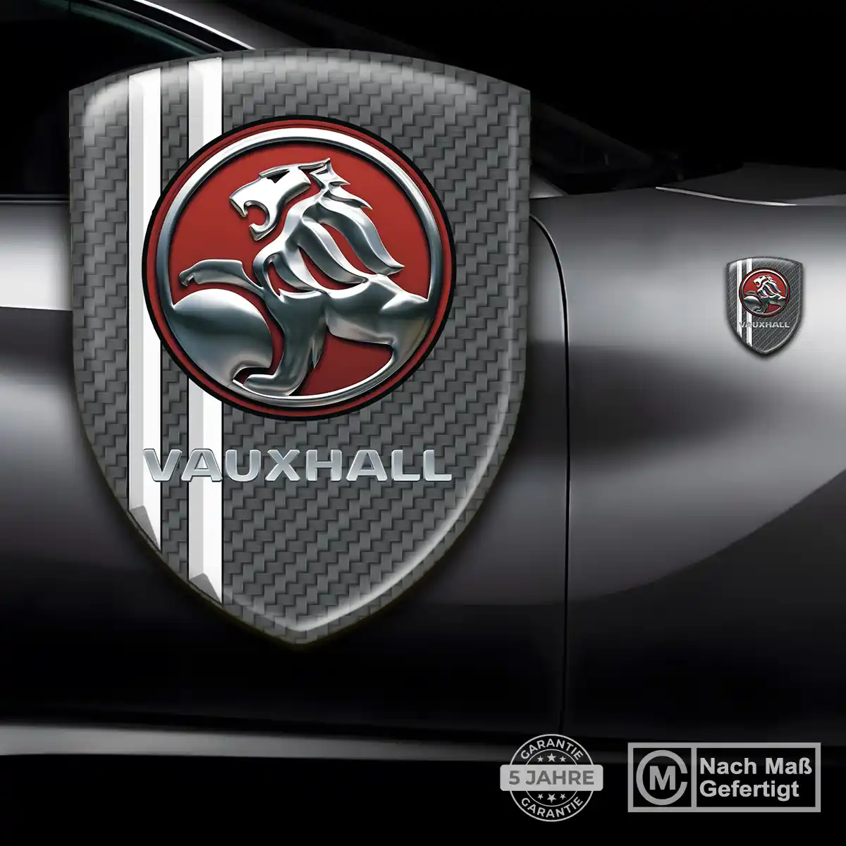 Vauxhall Aufkleber 3D Gel Wappen Anspruchsvolles Design