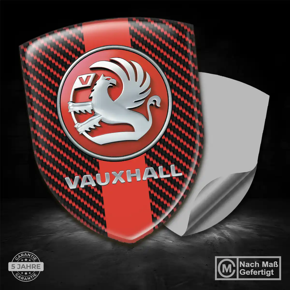 Vauxhall Aufkleber 3D Gel Wappen Luxus-Edition