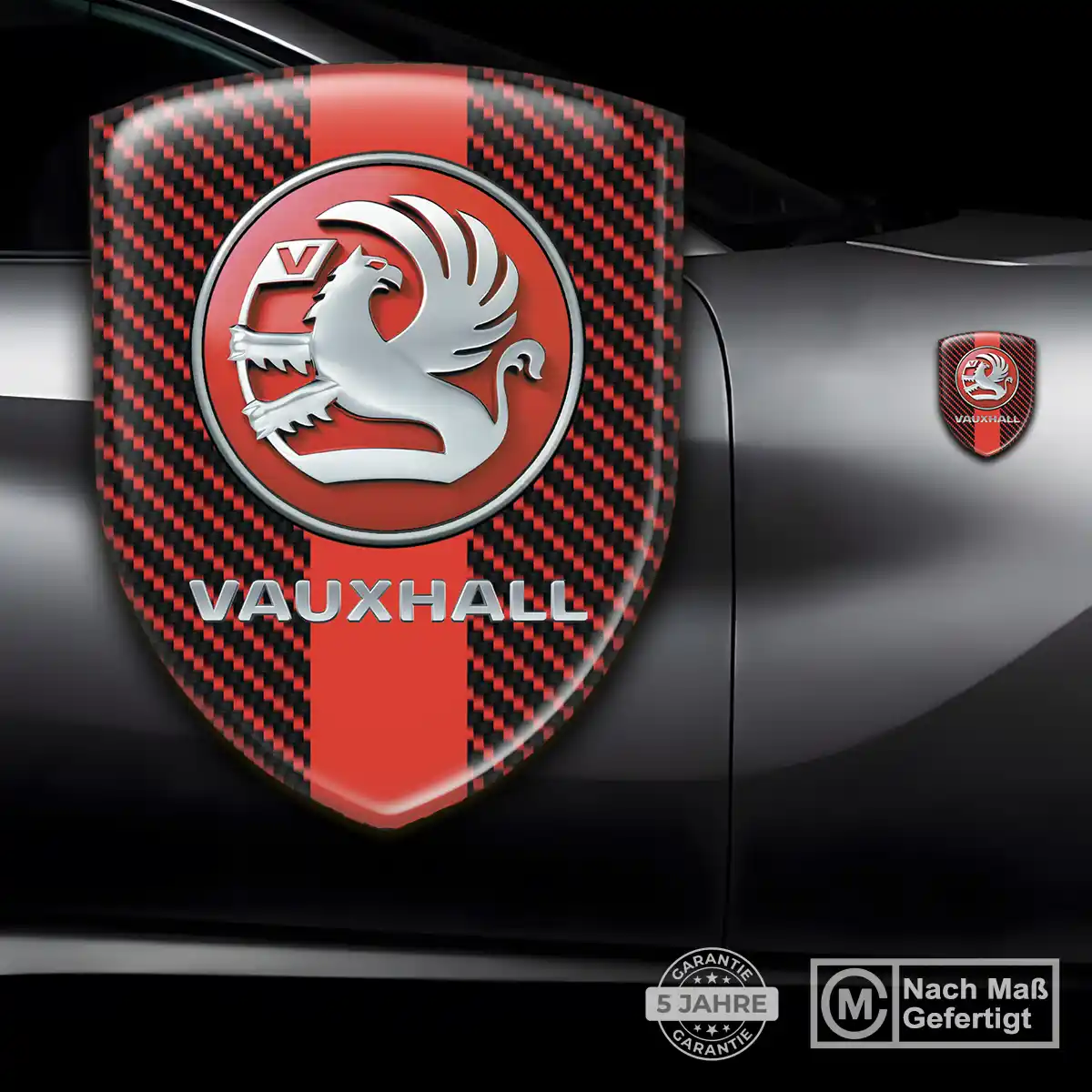 Vauxhall Aufkleber 3D Gel Wappen Luxus-Edition