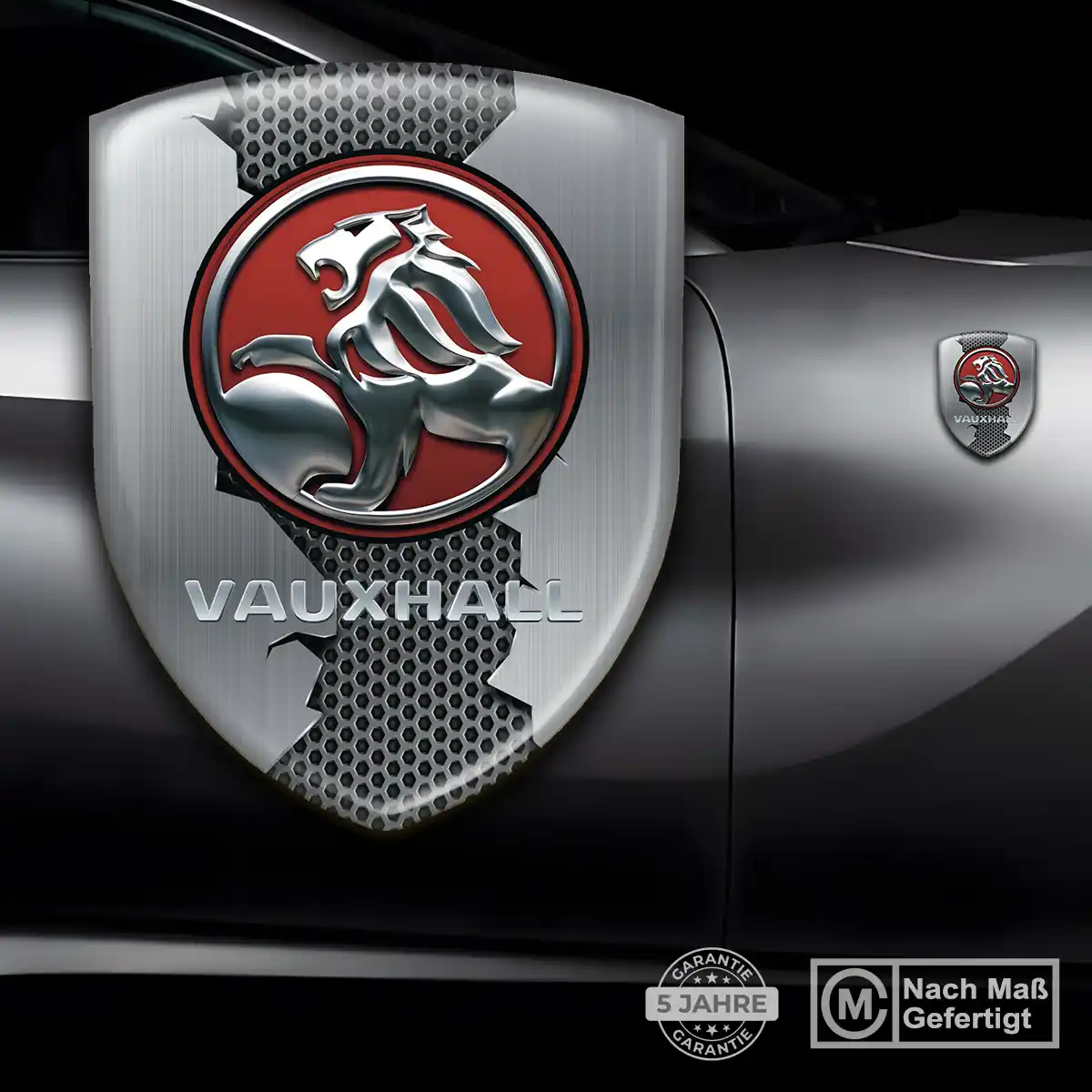 Vauxhall Aufkleber 3D Gel Wappen Modernes Design