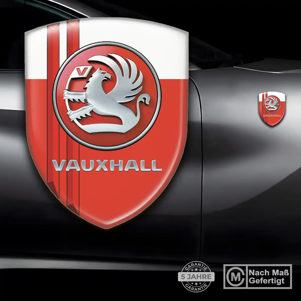 Vauxhall Aufkleber 3D Gel Wappen Stilvolles Design