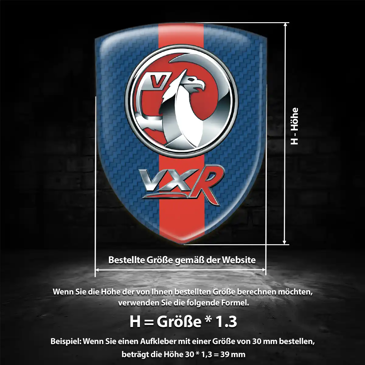 Vauxhall Aufkleber Ausdrucksstarkes Design