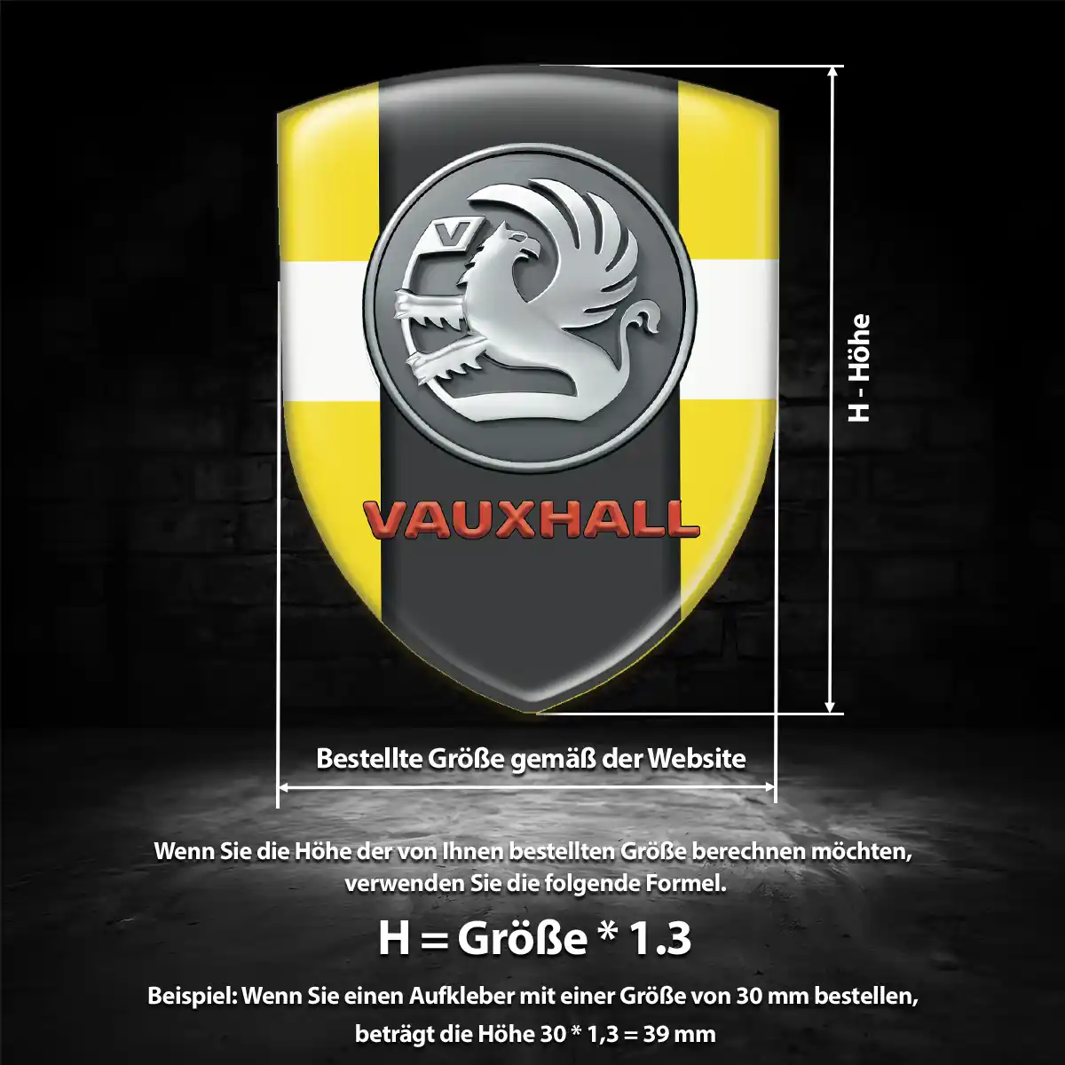 Vauxhall Aufkleber Auto Ausdrucksstarkes Design