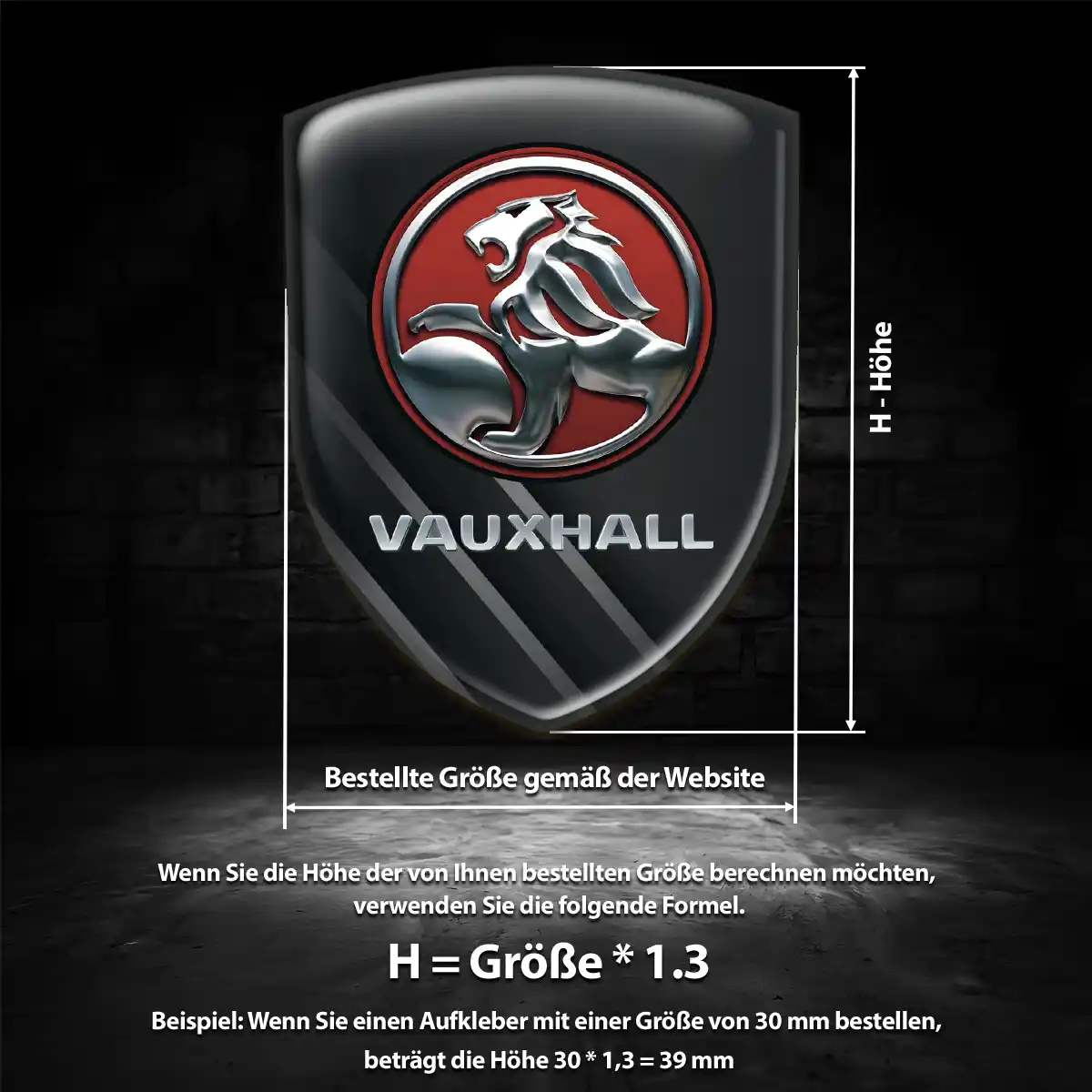 Vauxhall Aufkleber Auto Hohe Qualität
