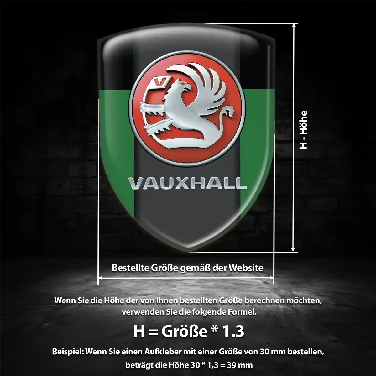 Vauxhall Aufkleber Auto Modernes Design