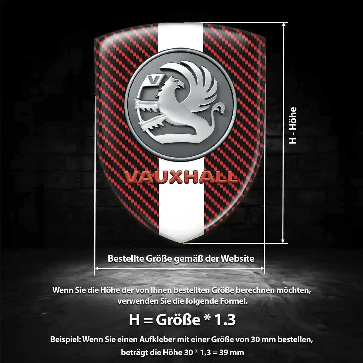Vauxhall Aufkleber Emblem Auto Anspruchsvolles Design