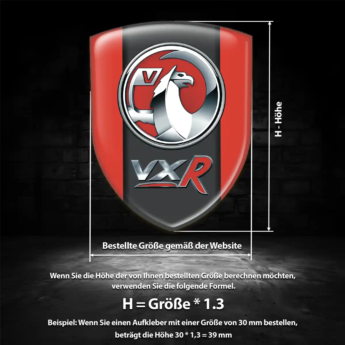 Vauxhall Aufkleber Emblem Auto Ausdrucksstarkes Design