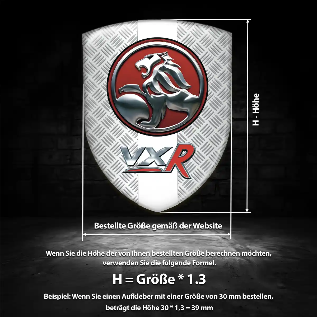 Vauxhall Aufkleber Emblem Auto Hochwertiges Harz