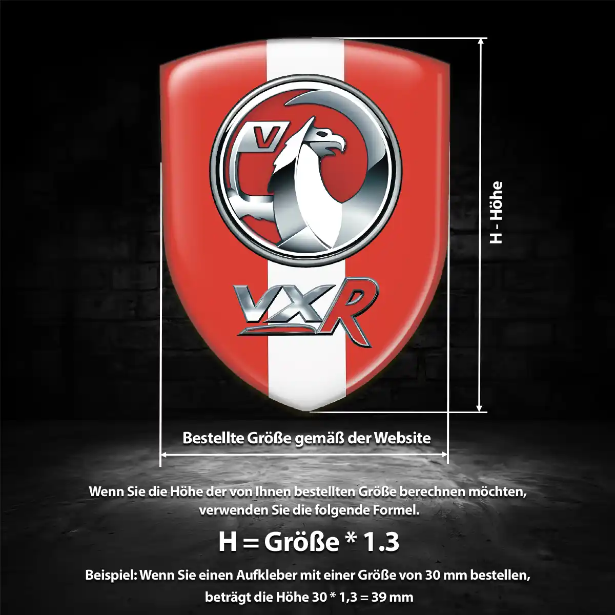 Vauxhall Aufkleber Emblem Auto Hohe Qualität