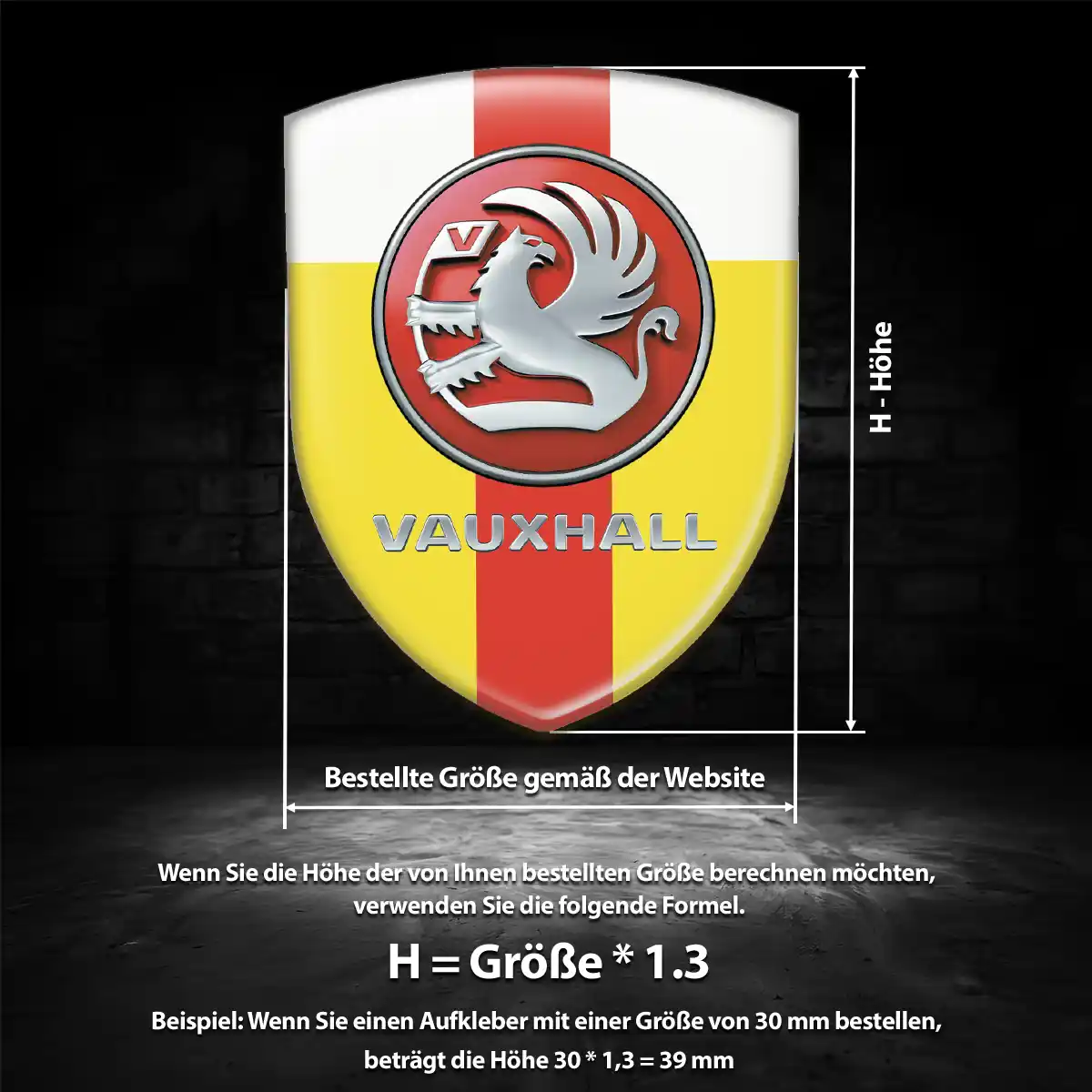 Vauxhall Aufkleber Emblem Auto Interieurdesign