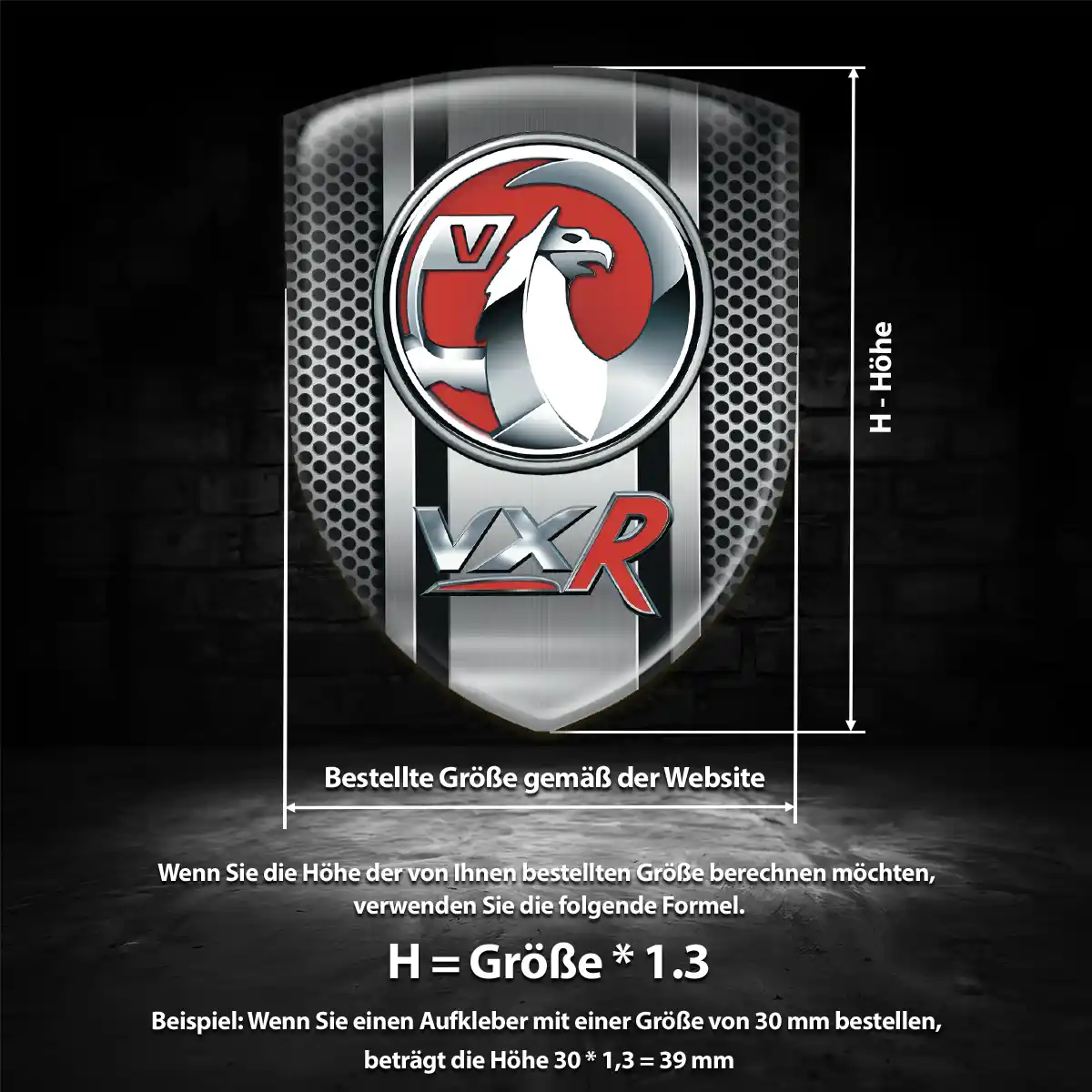 Vauxhall Aufkleber Emblem Auto Luxus-Edition