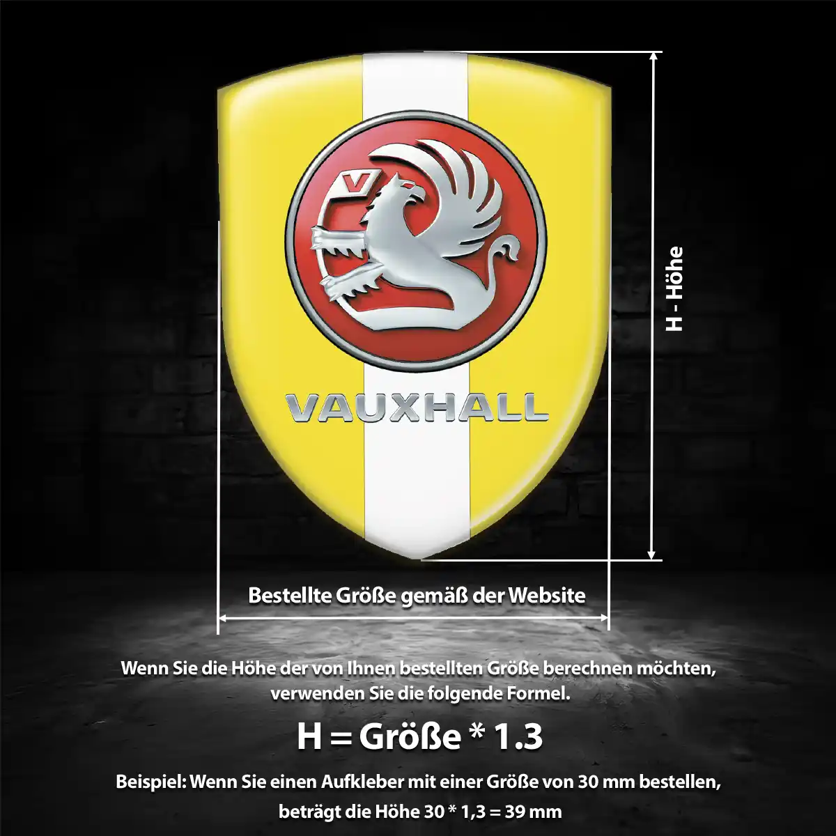 Vauxhall Aufkleber Emblem Auto Modernes Design