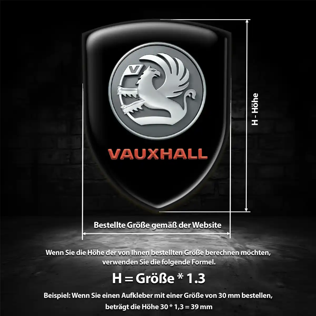 Vauxhall Aufkleber Emblem Auto Stilvolles Design