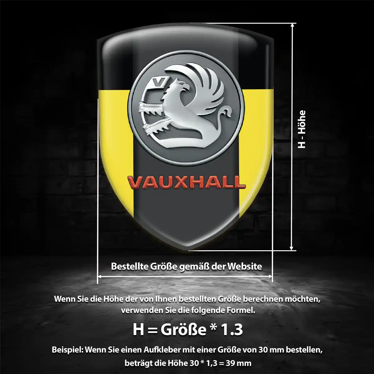 Vauxhall Aufkleber Emblem Auto Tuningfahrzeug