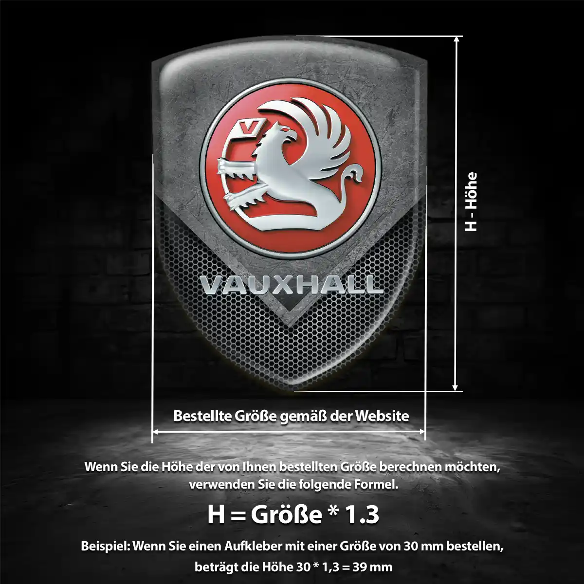 Vauxhall Aufkleber Emblem Exterieurdesign