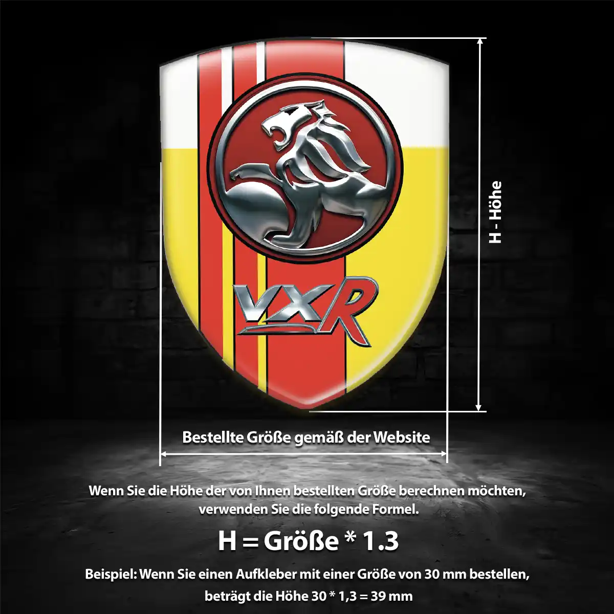 Vauxhall Aufkleber Emblem Hohe Qualität