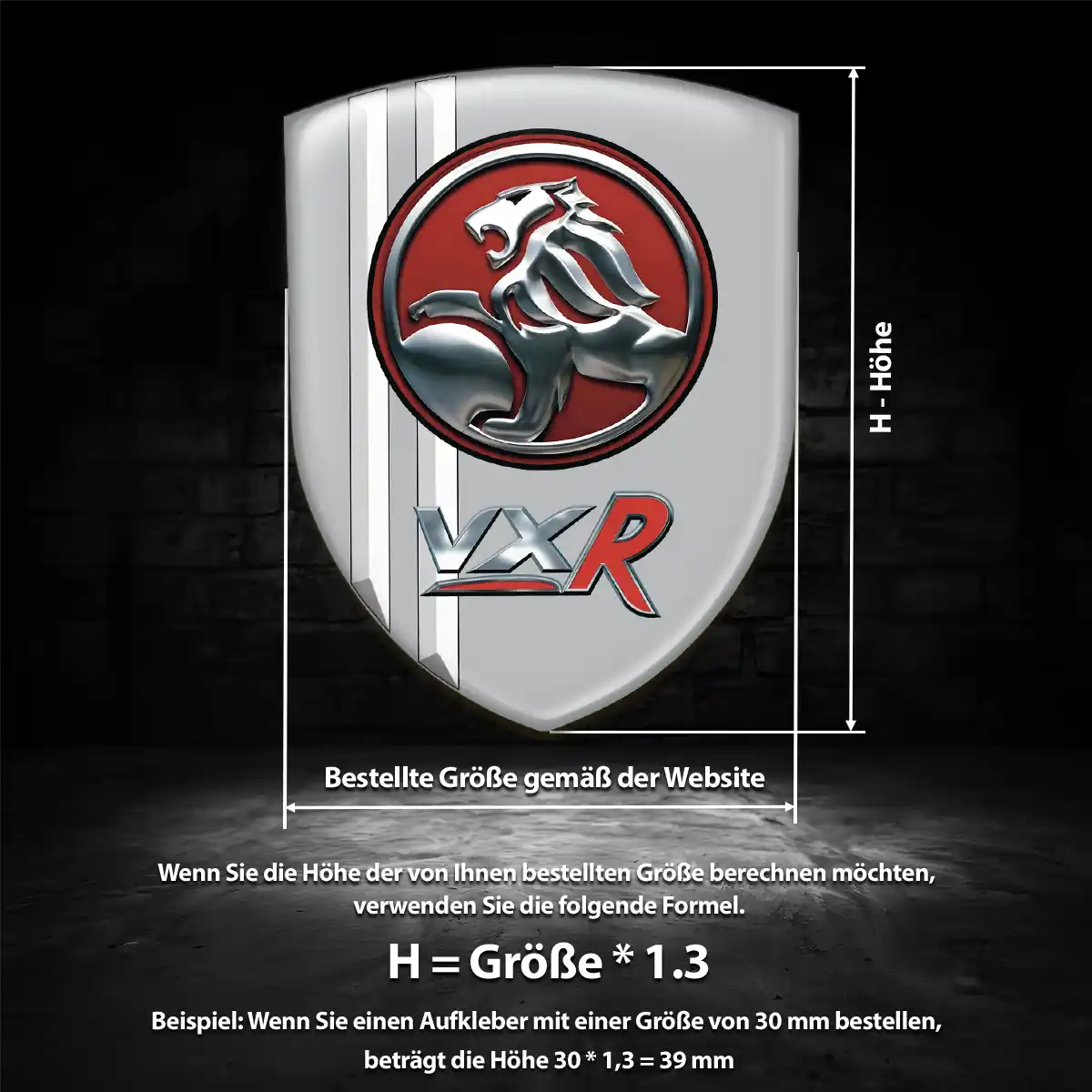 Vauxhall Aufkleber Emblem Wappen Auto Edles Design