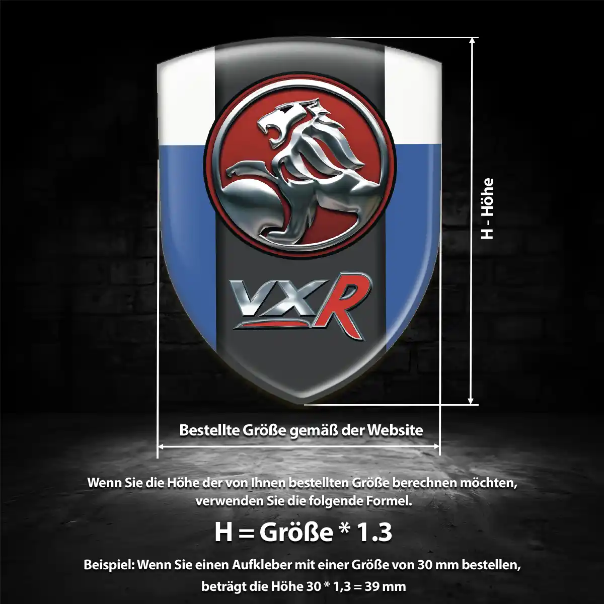 Vauxhall Aufkleber Emblem Wappen Auto Elegantes Design