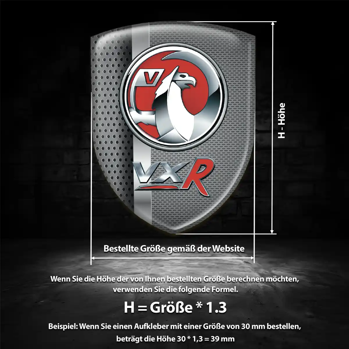 Vauxhall Aufkleber Emblem Wappen Auto Hohe Qualität