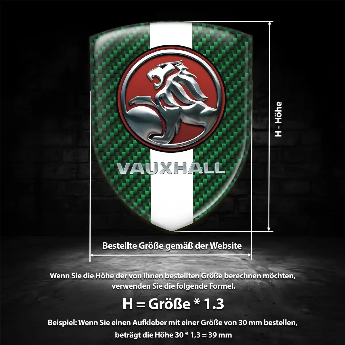 Vauxhall Aufkleber Emblem Wappen Auto Premiumqualität